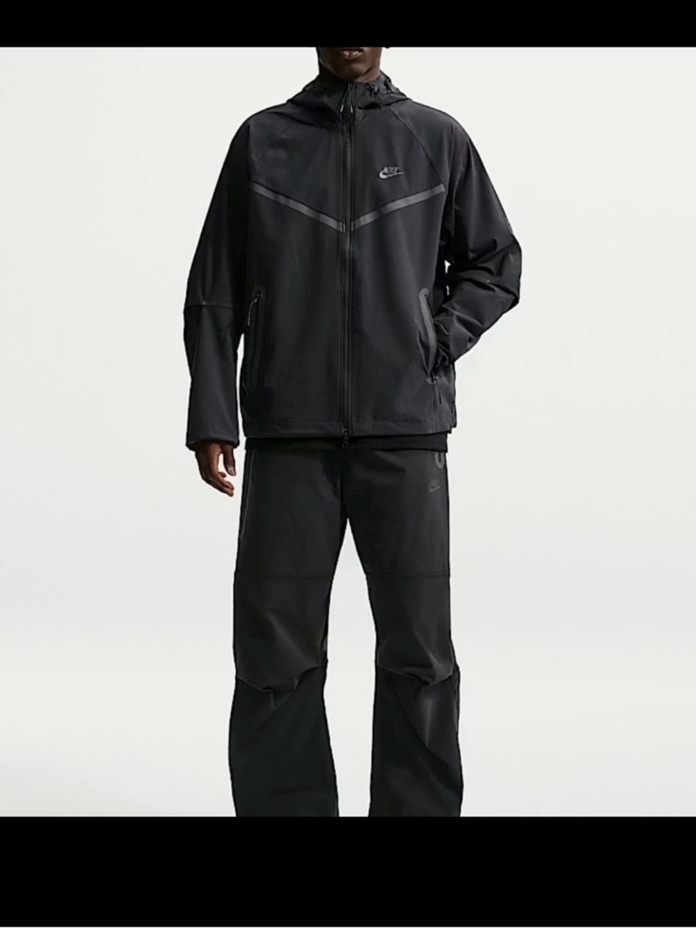 Nike Tech Men's Woven Jacket (Black/Black/Black) new